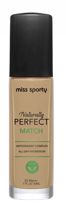 Miss Sporty Naturally Perfect Match Foundation 20 Warm
