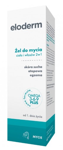 Gel de curățare pentru corp și păr Eloderm 2în1 200ml