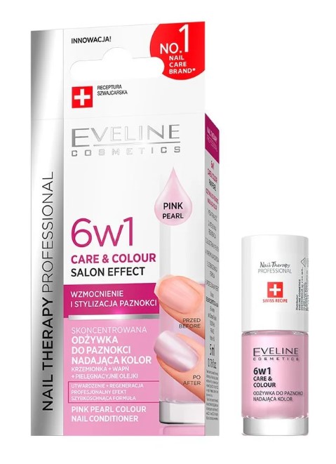 Balsam de unghii Eveline 6in1 Pink Pearl