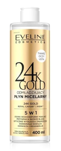 Eveline 24K Gold Rejuvenating Micellar Lotion 5in1 400ml