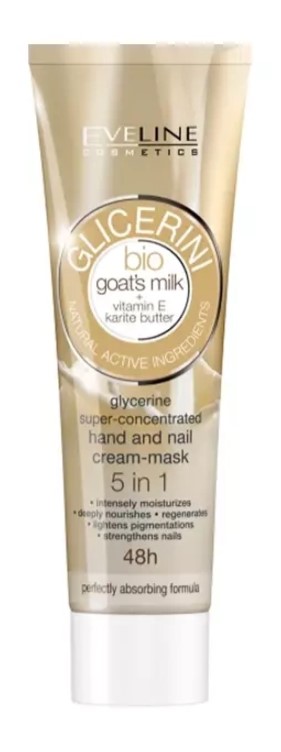 Eveline Glycerin Hand and Nail Cream 5in1 with Bio Goat Milk 100ml