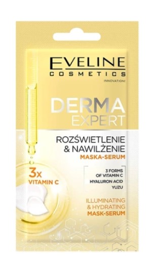 Eveline Derma Expert Mască cremoasă - Iluminarea și hidratarea serului