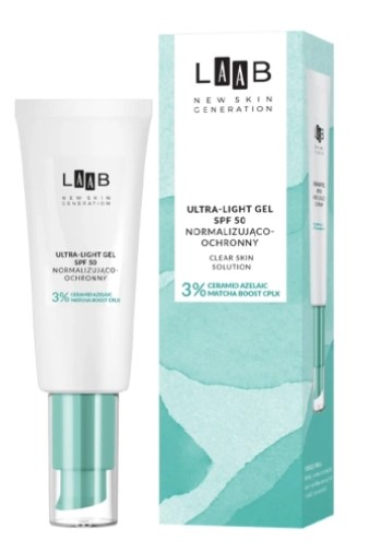 AA LAAB Clear Skin Solution Ultra-Light Gel normalizator și protector SPF50 40ml