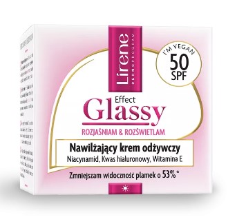 Lirene Effect Glassy Cremă hidratantă și hrănitoare SPF50 50ml