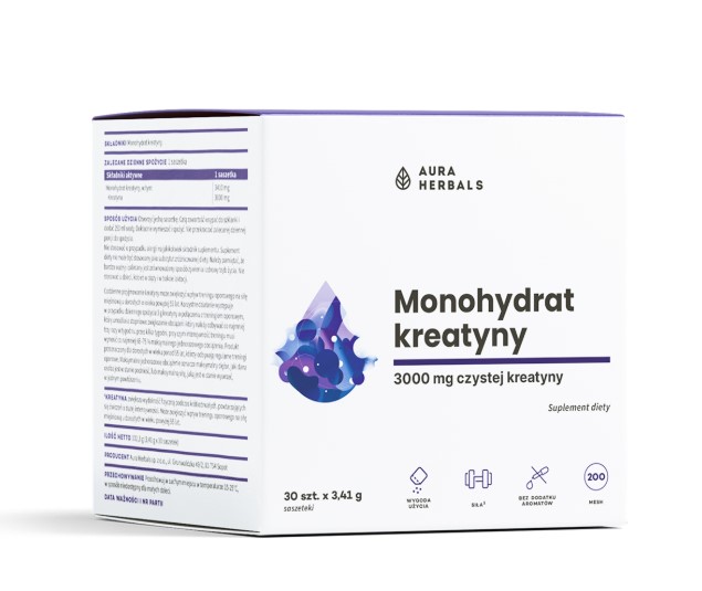 Aura Herbals Keratin Monohidrat 3000mg Supliment alimentar 30x3.41g