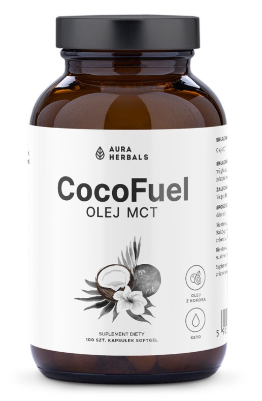 Aura Herbals CocoFuel MCT Oil Supliment alimentar 100 Capsule