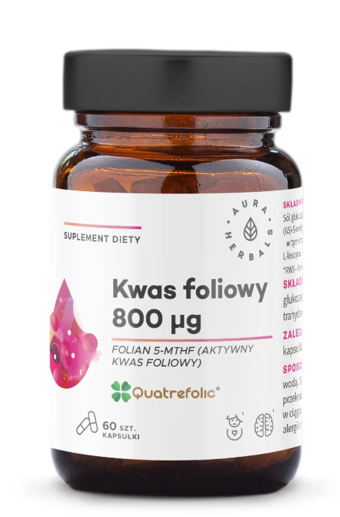 Aura Herbals Acid folic 800 μg Supliment alimentar 60 Capsule