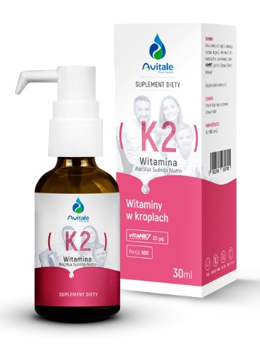 Avitale Vitamina K2 Supliment alimentar în picături 30ml