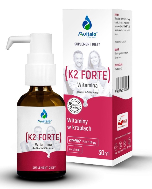 Avitale Vitamina K2 Forte Supliment alimentar în picături 30ml