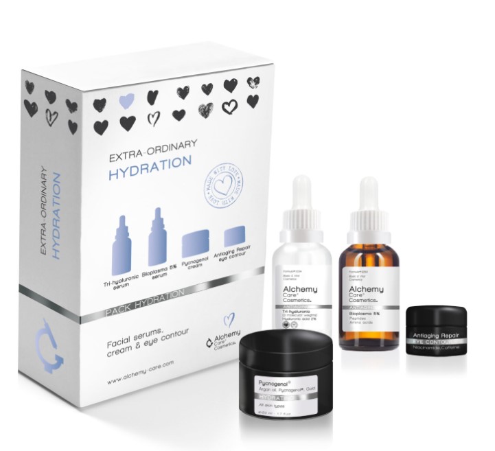 Kit de îngrijire facială cu hidratare extra-ordinară Alchemy Care Cosmetics