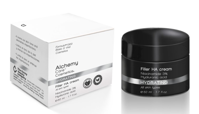Alchemy Care Cosmetics Hydrating Filler HA Cremă hidratantă cu Niacinamidă și acid hialuronic 50ml