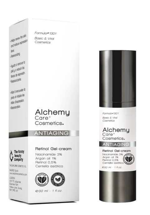 Alchemy Care Cosmetics Antiaging Retinol Gel Cream Przeciwstarzeniowy Krem-Żel z Retinolem 30ml