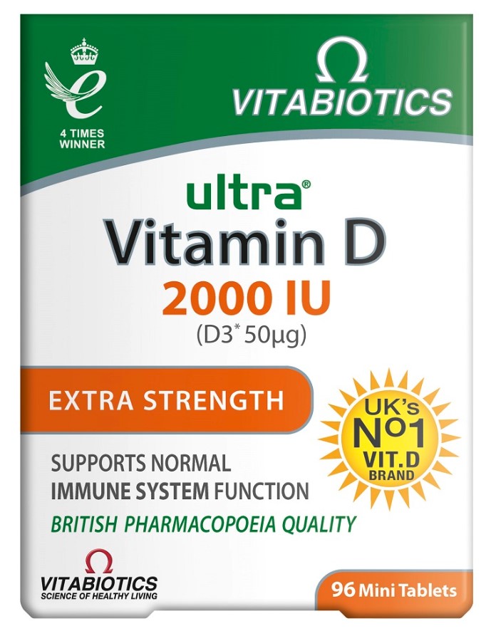 Vitabiotics Ultra Vitamina D 2000 UI Supliment alimentar 96 Tablete