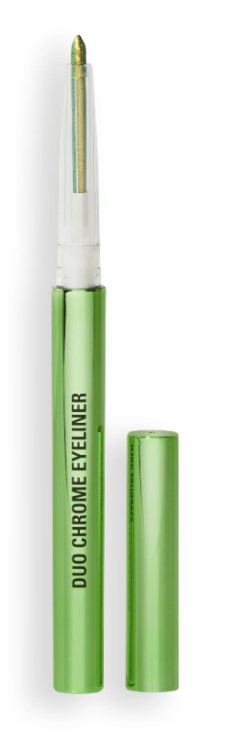 Makeup Revolution Duo Chrome Eyeliner Shifted Sparkle Green