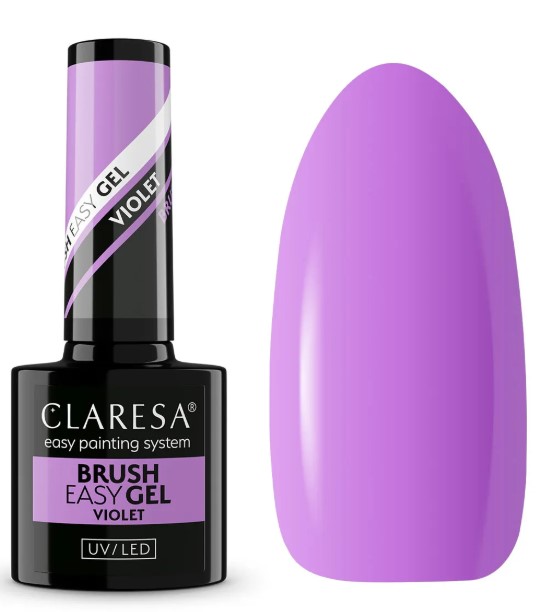 Claresa Brush Easy Gel Nail Gel Violet