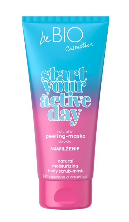 beBIO Start Your Active Day Mască naturală peeling-corp Hidratare 200ml