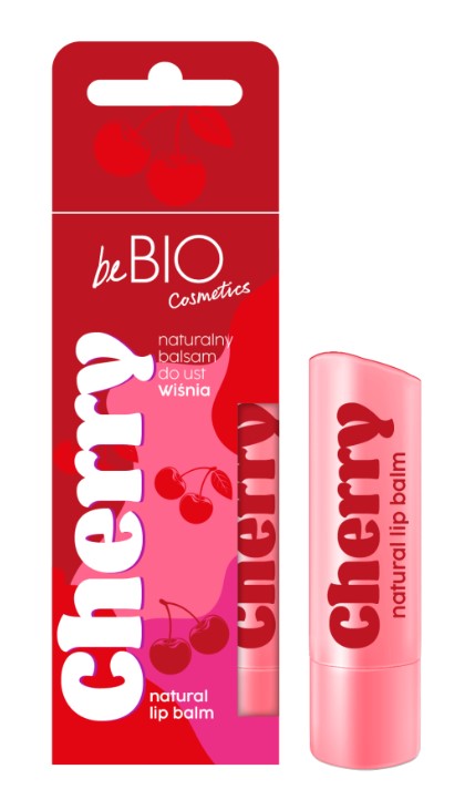 beBIO Balsam de buze hidratant natural Cherry