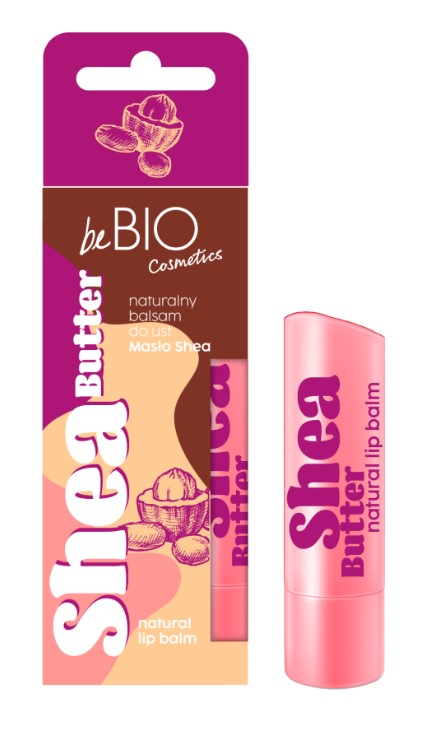 beBIO Balsam de buze regenerant natural Unt de shea