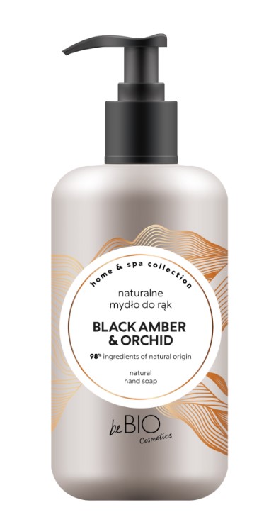 beBIO Săpun de mână natural Black Amber & Orchid 300ml
