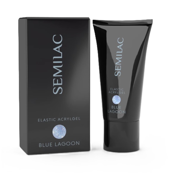 Gel acrilic Elastic Semilac Blue Lagoon