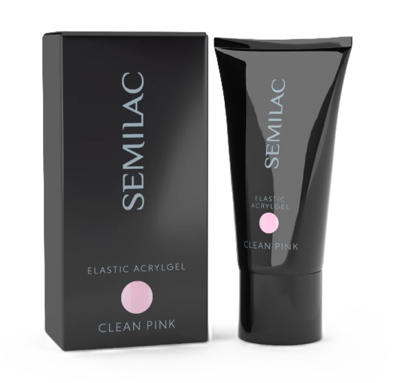 Semilac Gel acrilic elastic roz curat