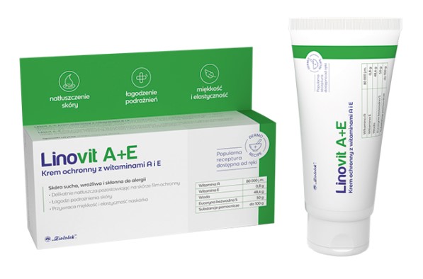 Linovit A+E Cremă protectoare cu vitaminele A și E 50g