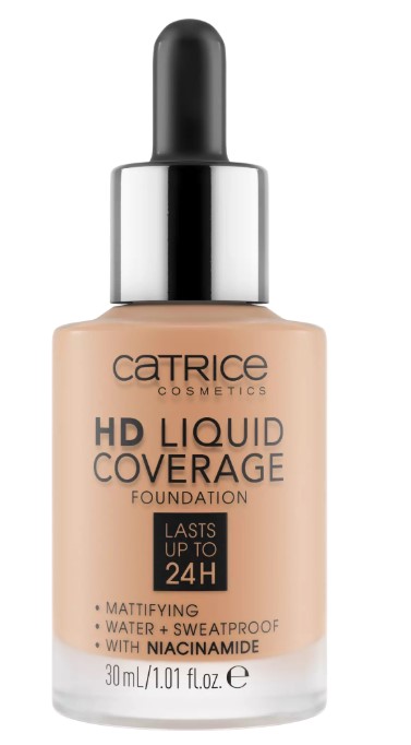 Fond de ten Catrice HD cu acoperire lichidă 044 Deeply Rose