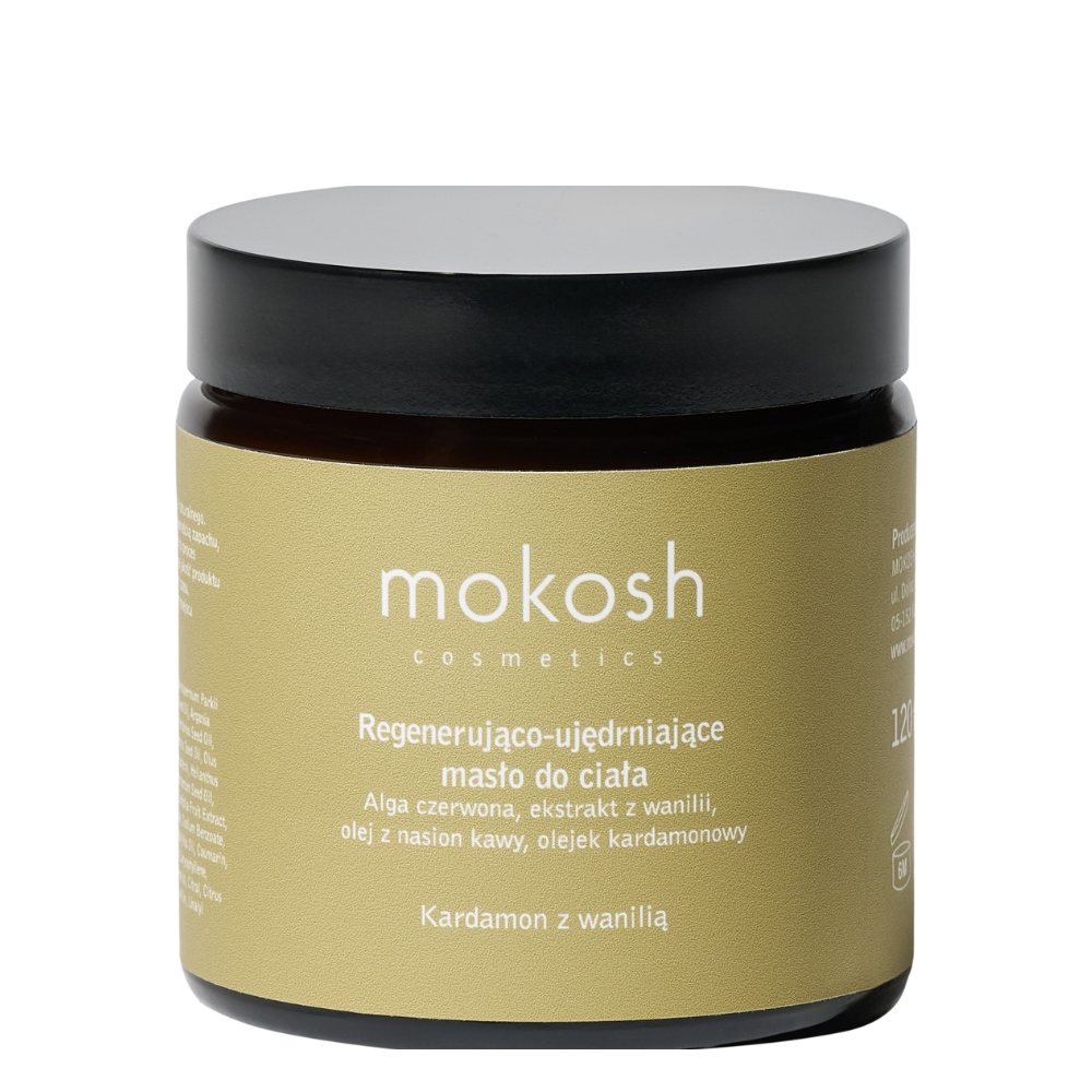 Mokosh Regenerare și fermitate unt de corp Cardamom cu vanilie 120ml