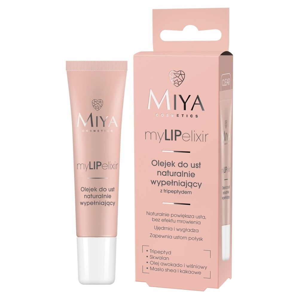 MIYA Ulei de buze cu umplutură naturală Transparent