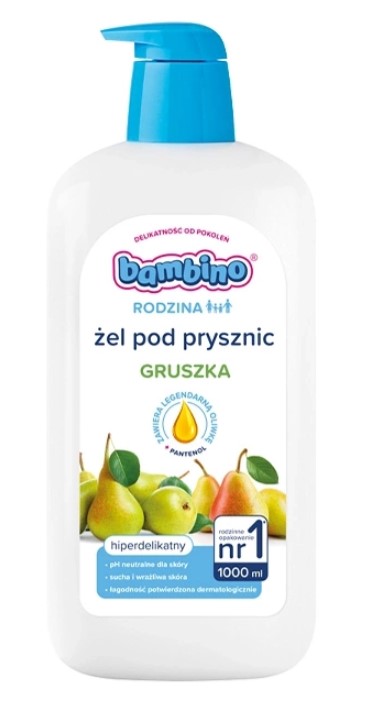 Bambino Family Gel de duș cu aromă de pere 1000ml