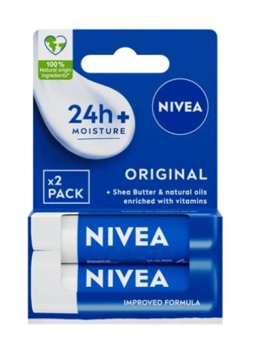 NIVEA Original Care Lip Care Duopack 2x4.8g