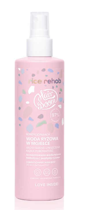 HairBoom Apă de orez condiționantă în ceață 200ml