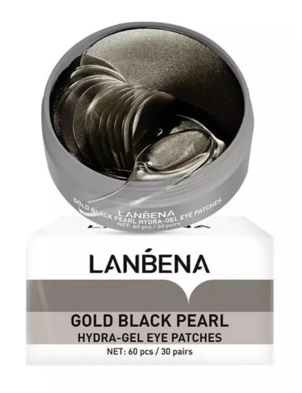 Lanbena Black Pearl Hydrogel Pads pentru ochi 60 buc