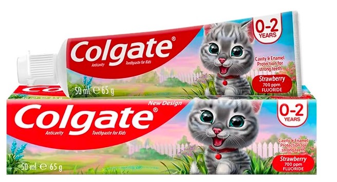 Pasta de dinți Colgate pentru copii Strawberry 50ml