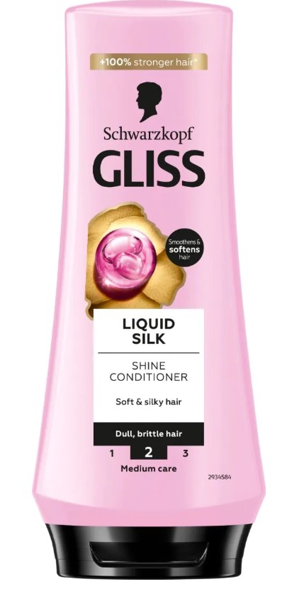 Schwarzkopf Gliss Liquid Silk Balsam pentru păr mat și fragil 200ml