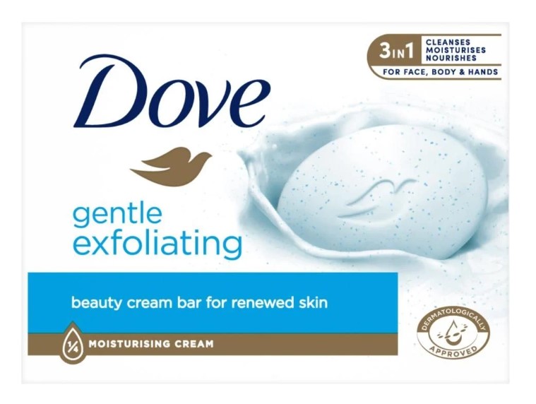 Baton de săpun exfoliant Dove Gentle Peeling