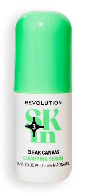 Revolution Skin Clear Canvas Ser exfoliant clarifiant pentru față 30ml