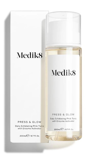 Medik8 Press & Glow Refill Exfoliating Toner cu acizi PHA 200ml