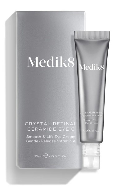 Medik8 Crystal Retinal Ceramide Eye 6 Cremă de ochi pentru netezire și ridicare 15ml