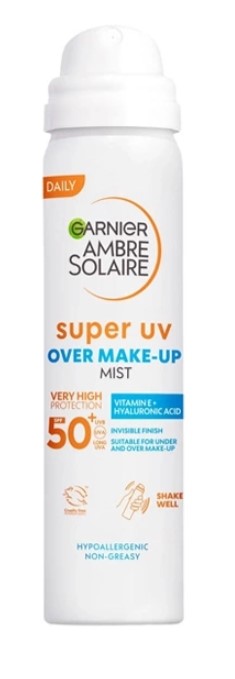 Garnier Ambre Solaire Super Uv Overmakeup Mist Protective Face Mist SPF50+ 75ml