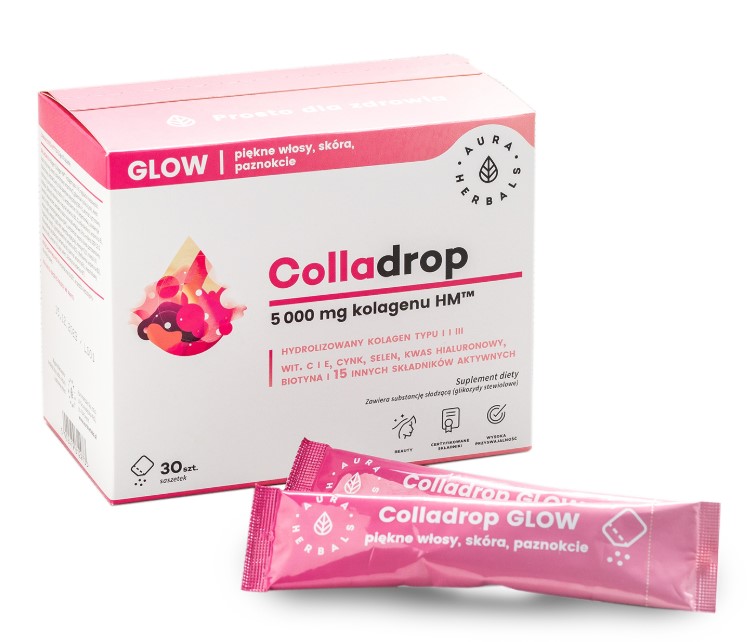 Aura Herbals Colladrop 5000mg Supliment alimentar 30 pliculețe