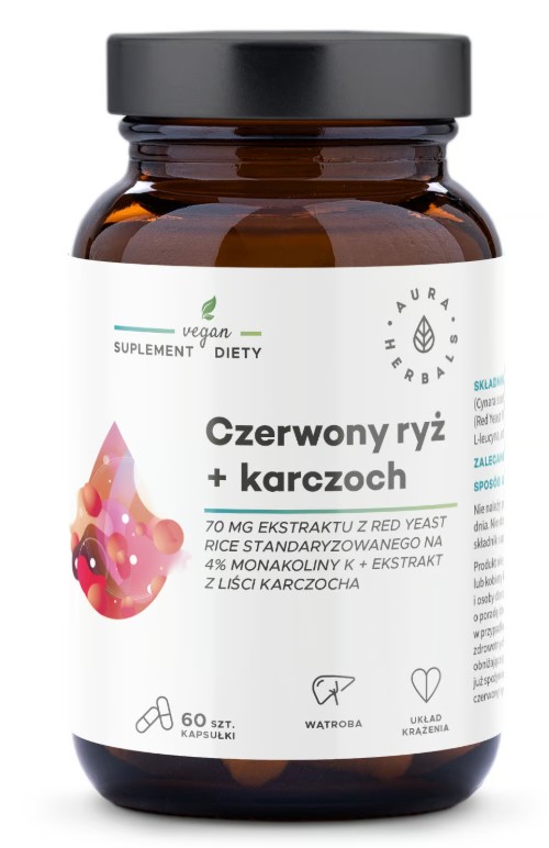Aura Herbals Czerwony Ryż + Karczoch Suplement Diety 60 Kapsułek