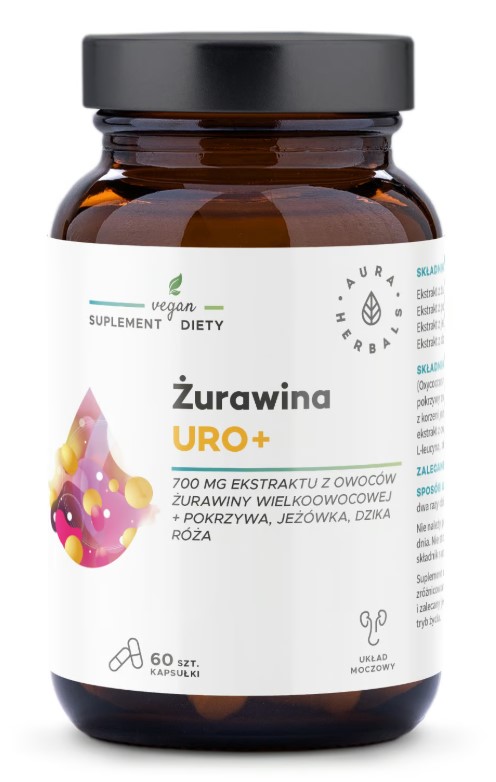 Aura Herbals Cranberry URO + Supliment alimentar 60 Capsule