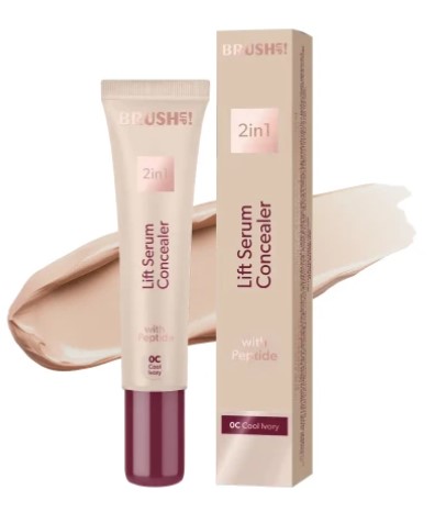 Brush Up! Lift Serum Concealer Concealer-Serum cu peptidă de netezire a ridurilor 0C Cool Ivory