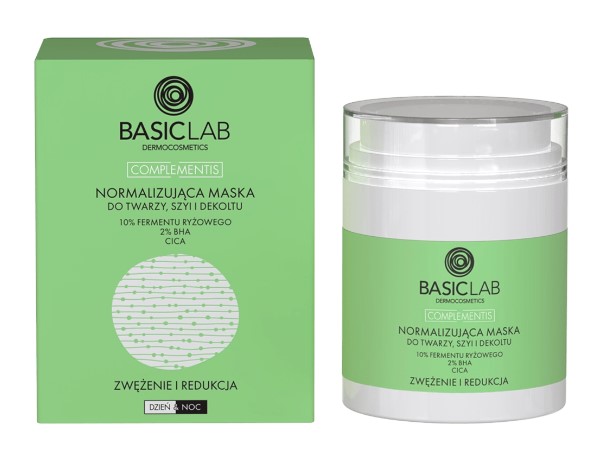 BasicLab Complementis Normalizing Face Mask pentru gât și decolteu 50ml