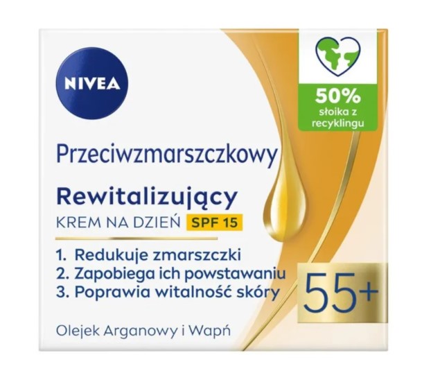 NIVEA Anti-Wrinkle Revitalising Day Cream SPF15 55+ 50ml