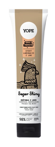 Yope Super Shiny Balsam pentru păr cu semințe de in 170ml
