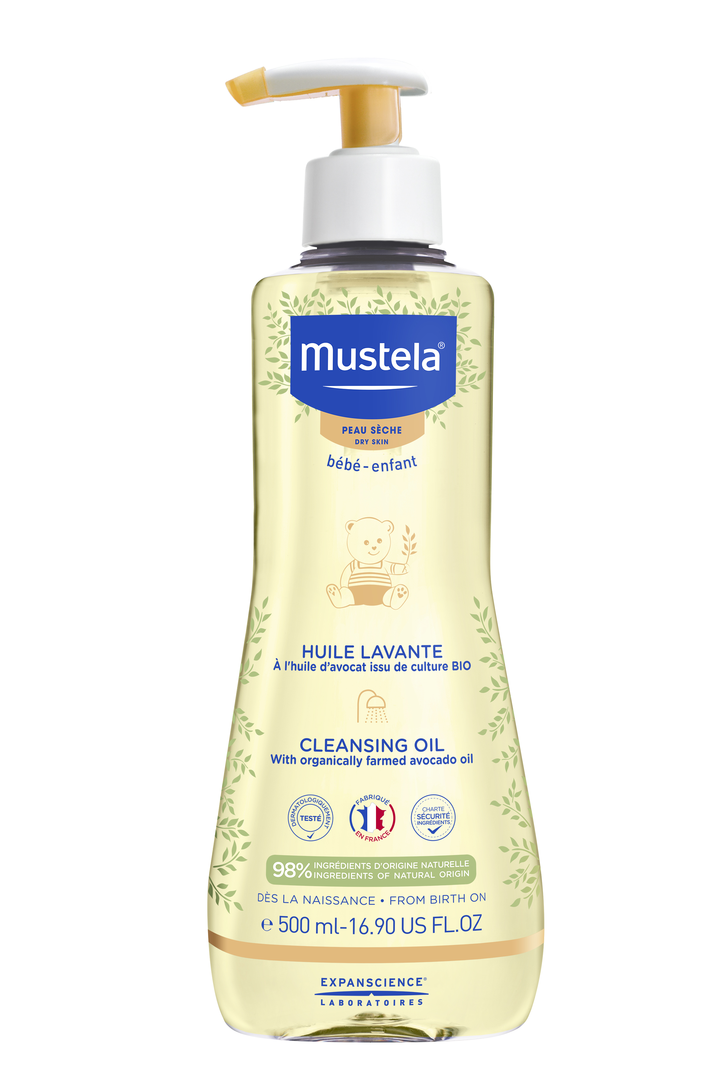 Ulei de curățare Mustela pentru piele uscată 500ml