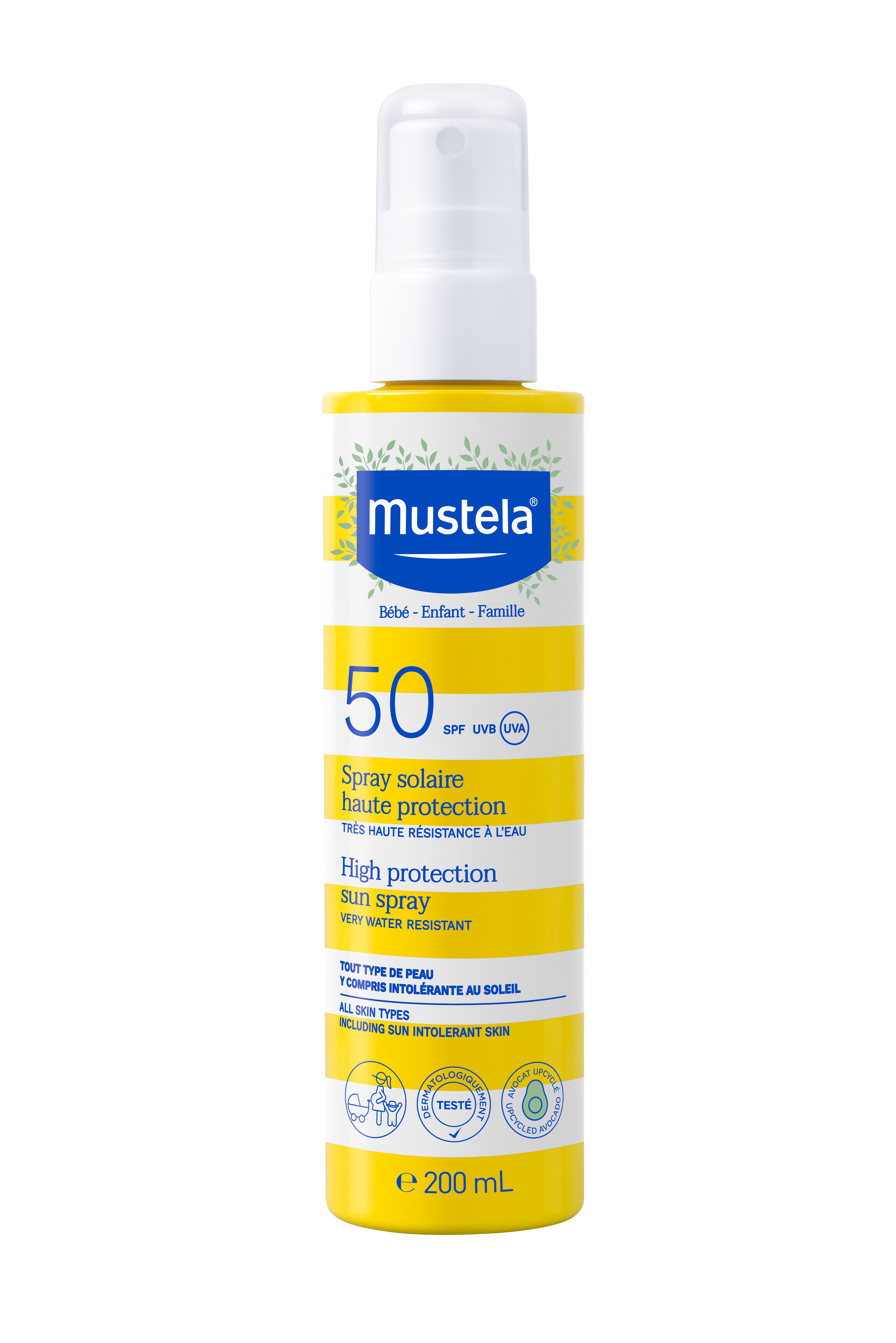 Spray de protecție solară Mustela SPF50 200ml