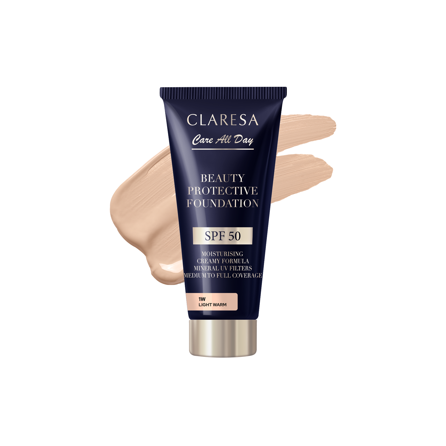 Claresa Care Primer hidratant pentru toată ziua cu SPF50 1W Light Warm
